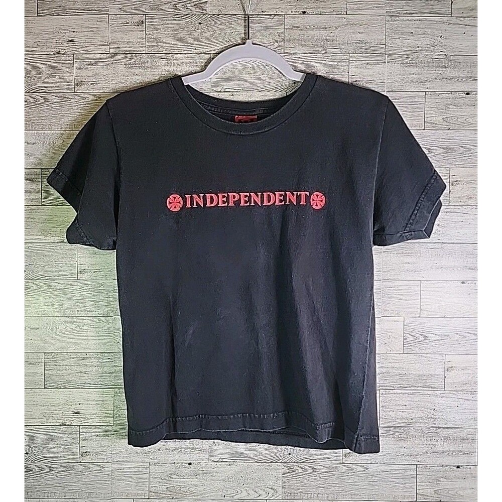Vintage Independent Truck Company Iron Cross Tee Shirt Sk8 Y2k Skate Womens M
